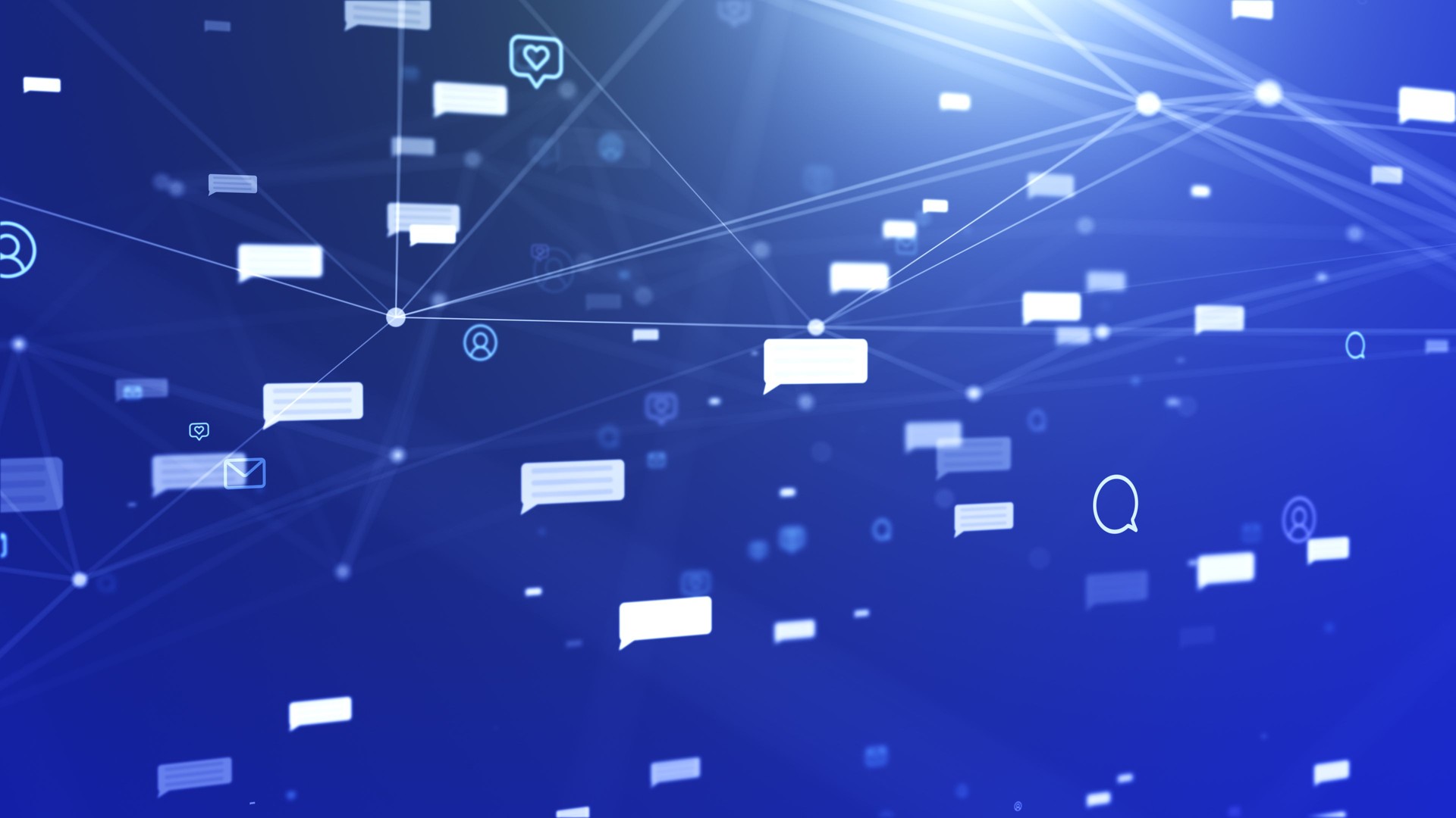 4K Social networking service concept. Communication network. 4K stock video